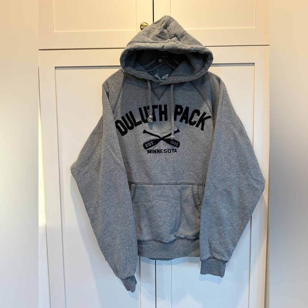 Blue 84 Duluth Pack Gray Hoodie EUC size M